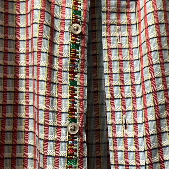 Robert Graham Mens Shirt Button Up Long Sleeve Multi Plaid Cotton Size XL. - Picture 8 of 10